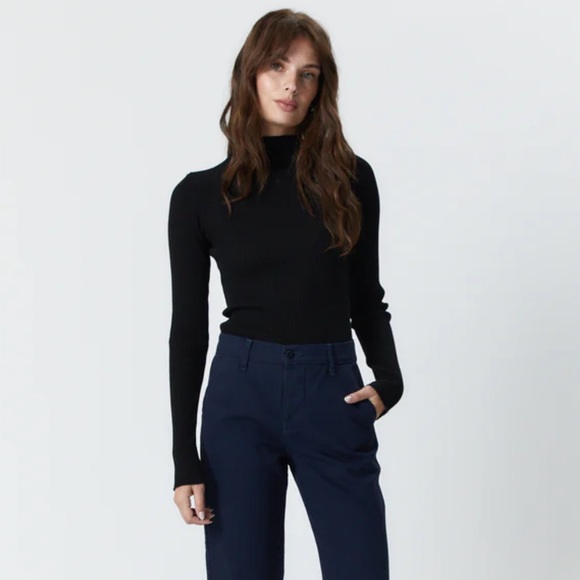 NSF Carla Rib Mock Neck - Picture 2 of 7